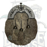 Scottish Men's Fur Sporran Thistle Cantle with 3 Tassels & Chain – Battle of Kilts